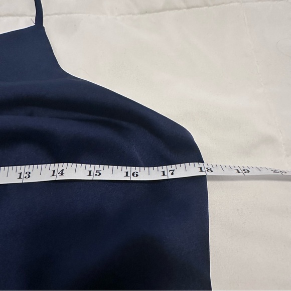 Milly | Electra slip dress navy open back midi length - Picture 14 of 16